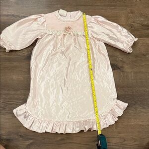 Charming Pink Baby Nightgown with Ruffles Size 24 mos